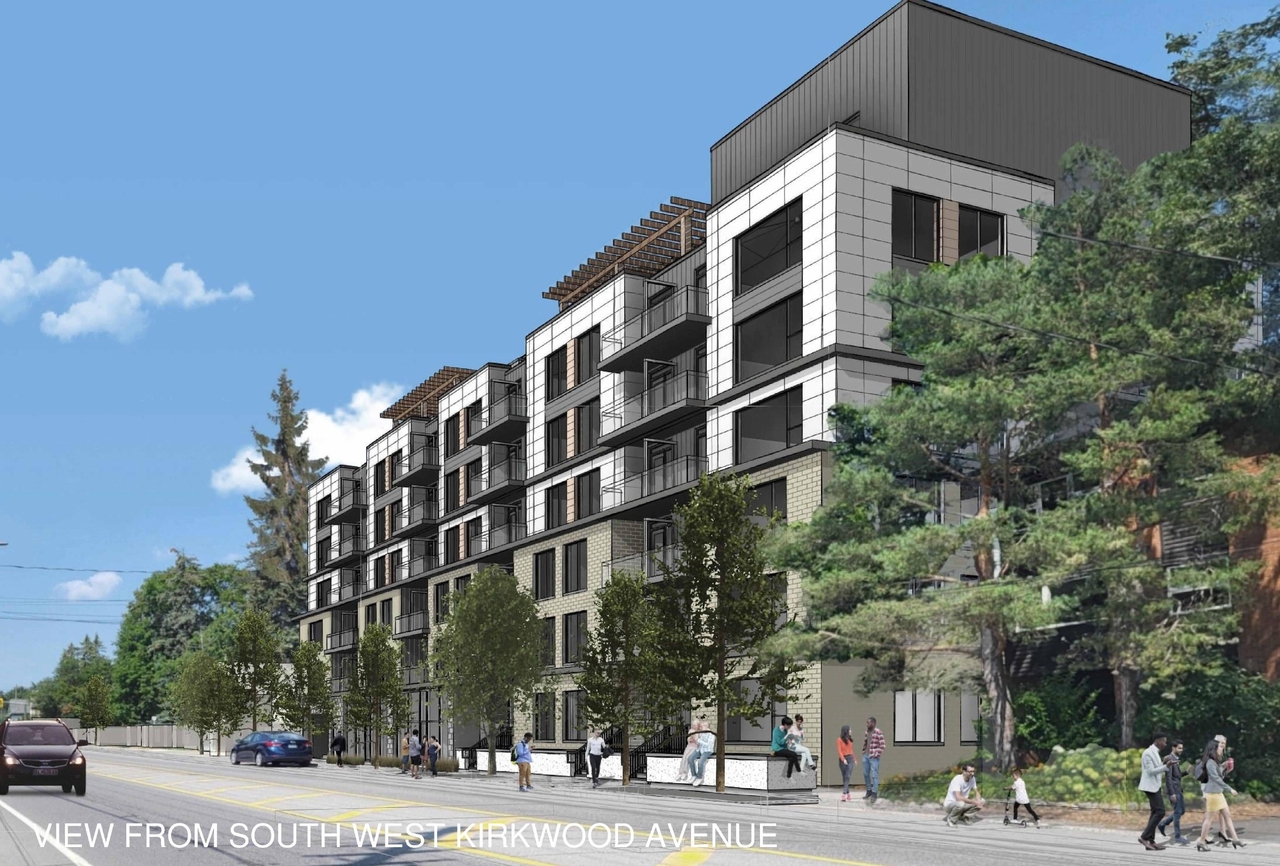 Rendering of building from page 1 of the file '2025-04-01 - Renderings - D02-02-25-0021'