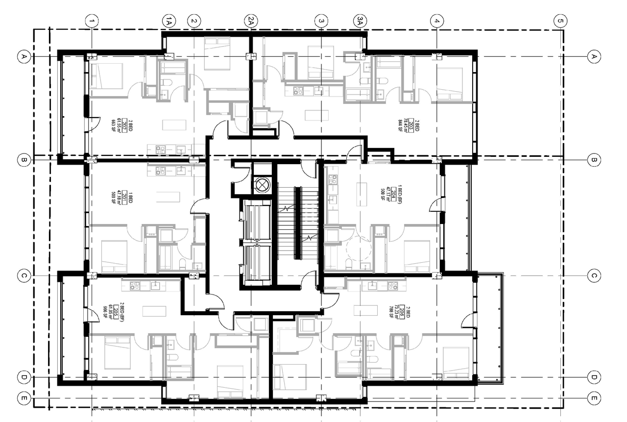 Floor plan for project from page 34 of the file '2025-04-24 - Design Brief - D02-02-25-0026'