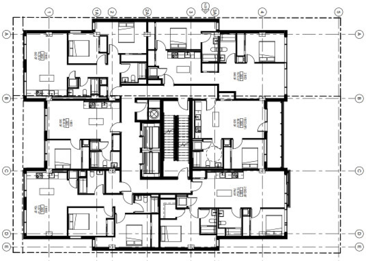 Floor plan for project from page 35 of the file '2025-04-24 - Design Brief - D02-02-25-0026'
