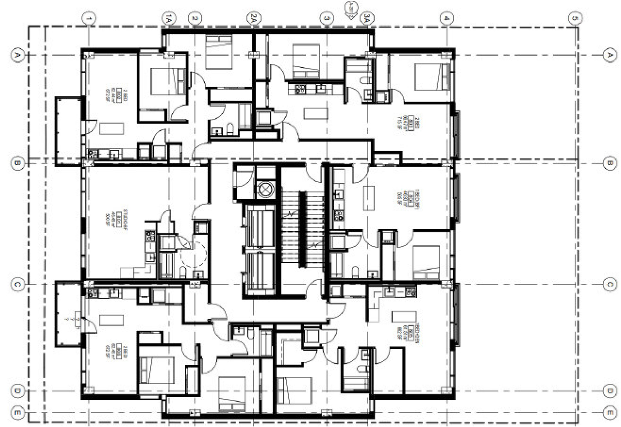 Floor plan for project from page 40 of the file '2025-04-24 - Design Brief - D02-02-25-0026'