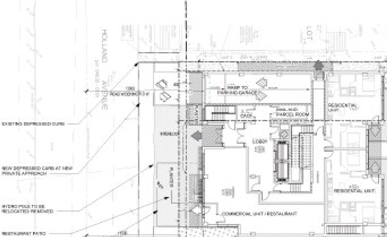 Construction site plan for project from page 45 of the file '2025-04-24 - Design Brief - D02-02-25-0026'