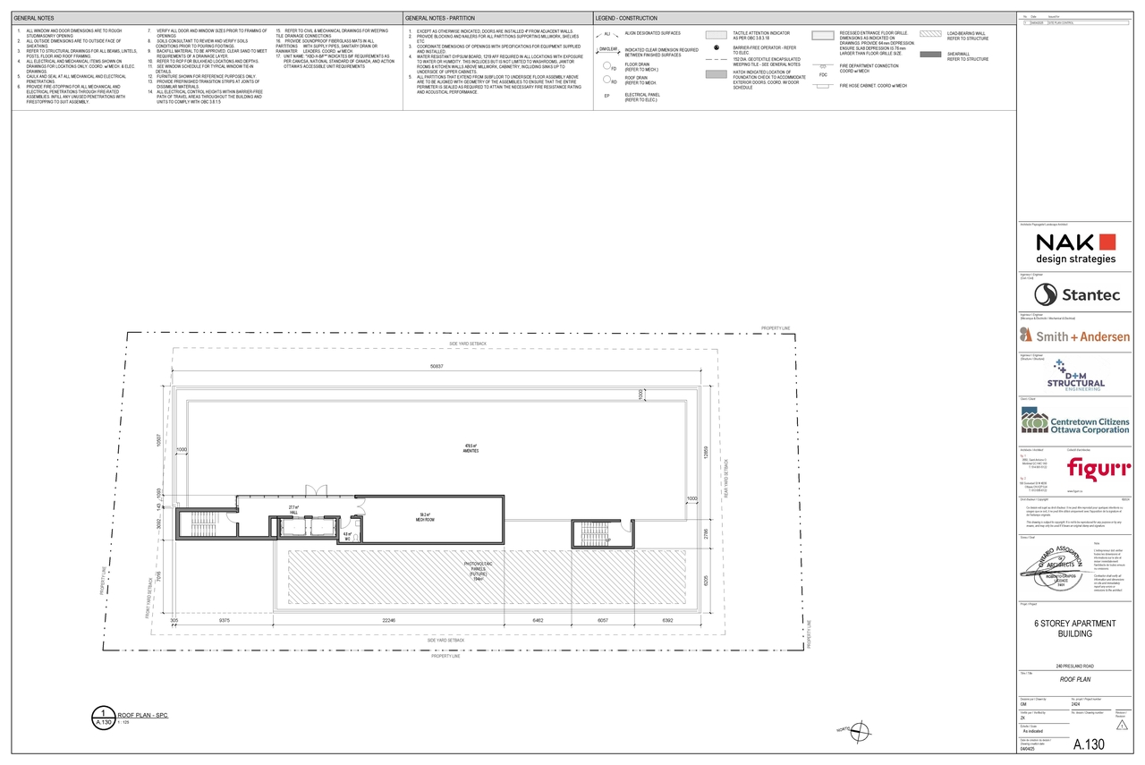 Construction site plan for project from page 6 of the file '2025-05-02 - Floor Plans - D02-02-25-0027'