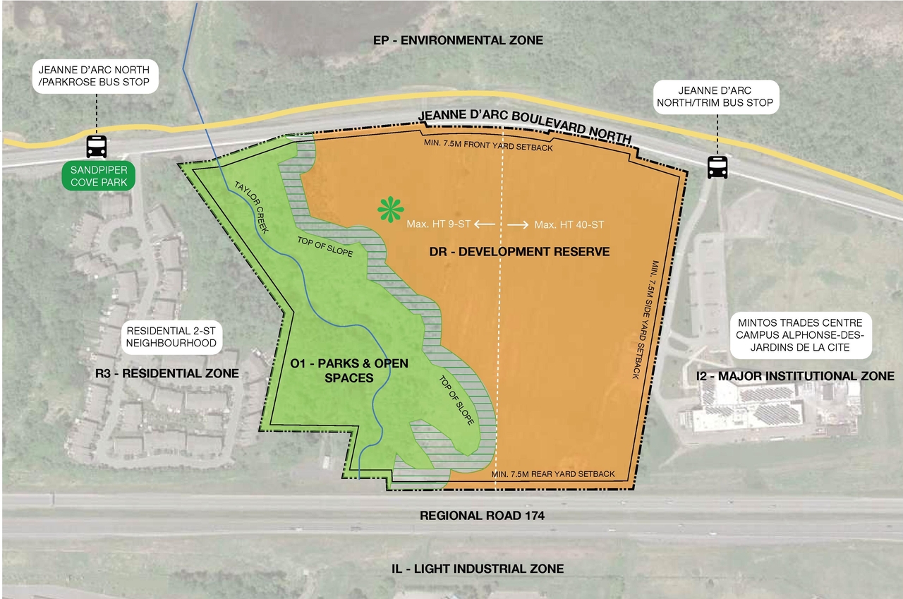 Construction site plan for project from page 5 of the file '2025-06-02 - Design Brief - D02-02-25-0037'