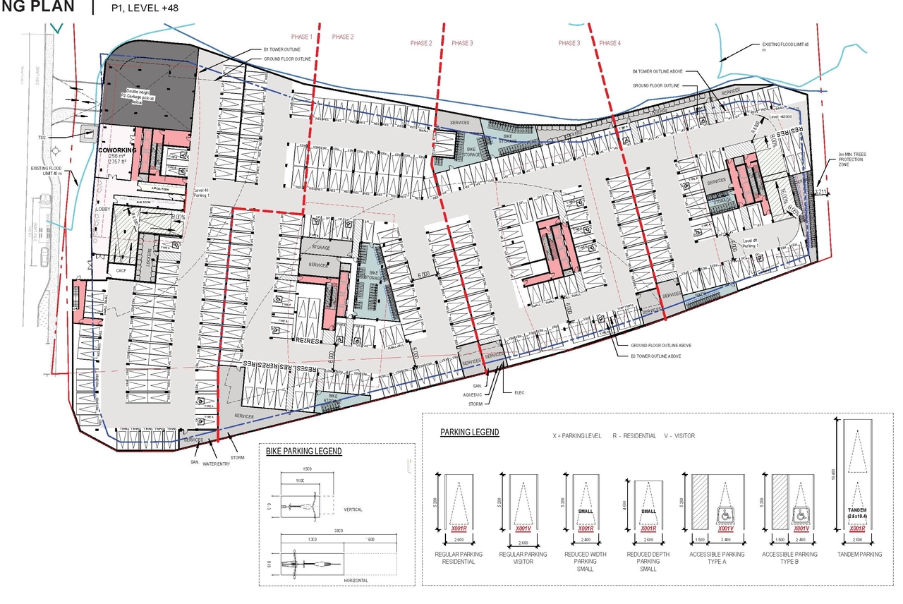 Construction site plan for project from page 42 of the file '2026-03-23 - SPA Design Brief - D02-02-25-0038'