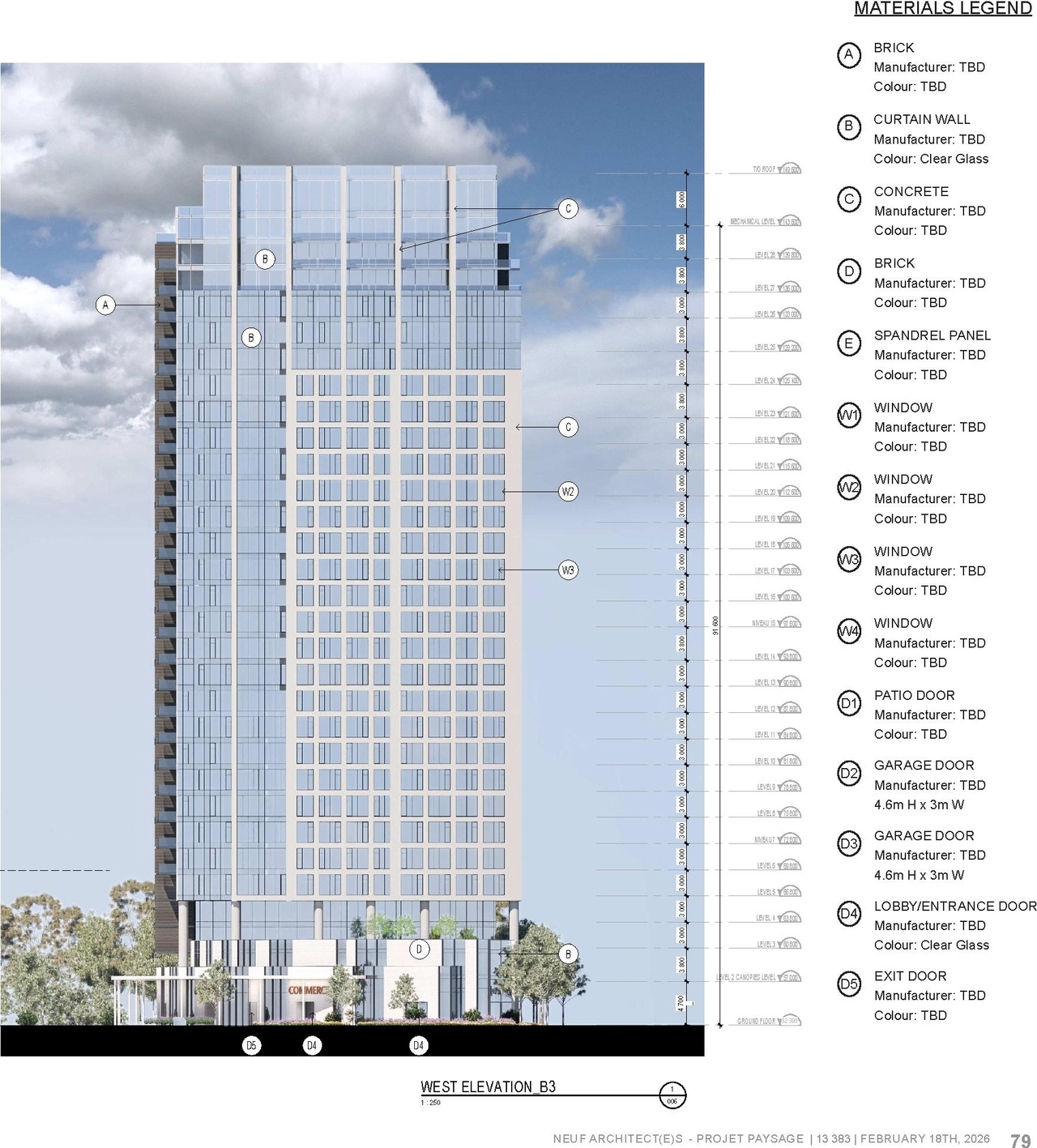Rendering of building from page 79 of the file '2026-03-23 - SPA Design Brief - D02-02-25-0038'