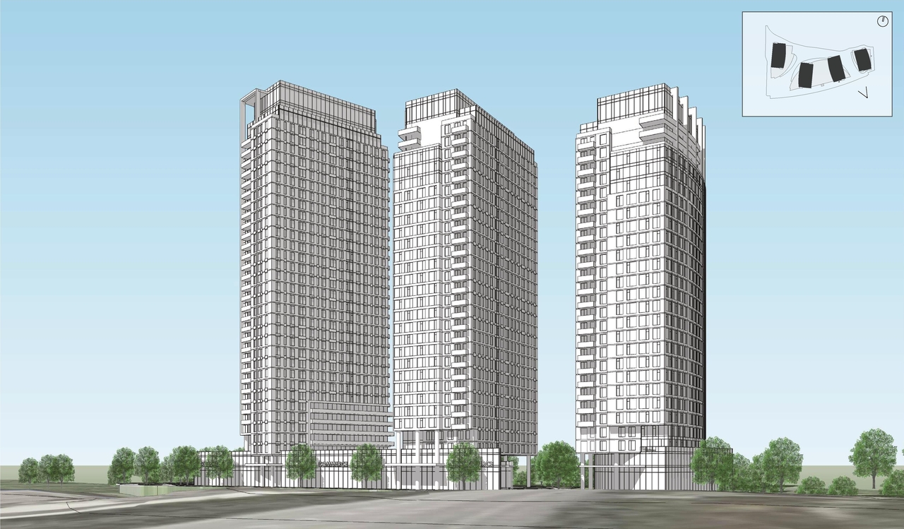 Rendering of building from page 30 of the file '2025-10-07 - Design Brief - D02-02-25-0038'