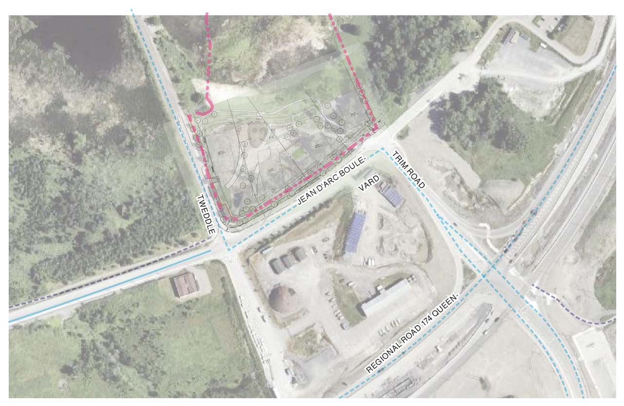 Construction site plan for project from page 34 of the file '2025-10-07 - Design Brief - D02-02-25-0038'