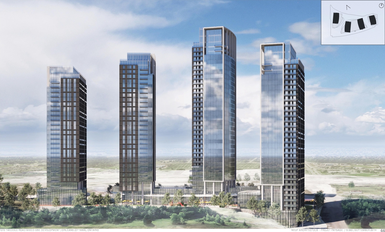 Rendering of building from page 66 of the file '2025-10-07 - Design Brief - D02-02-25-0038'