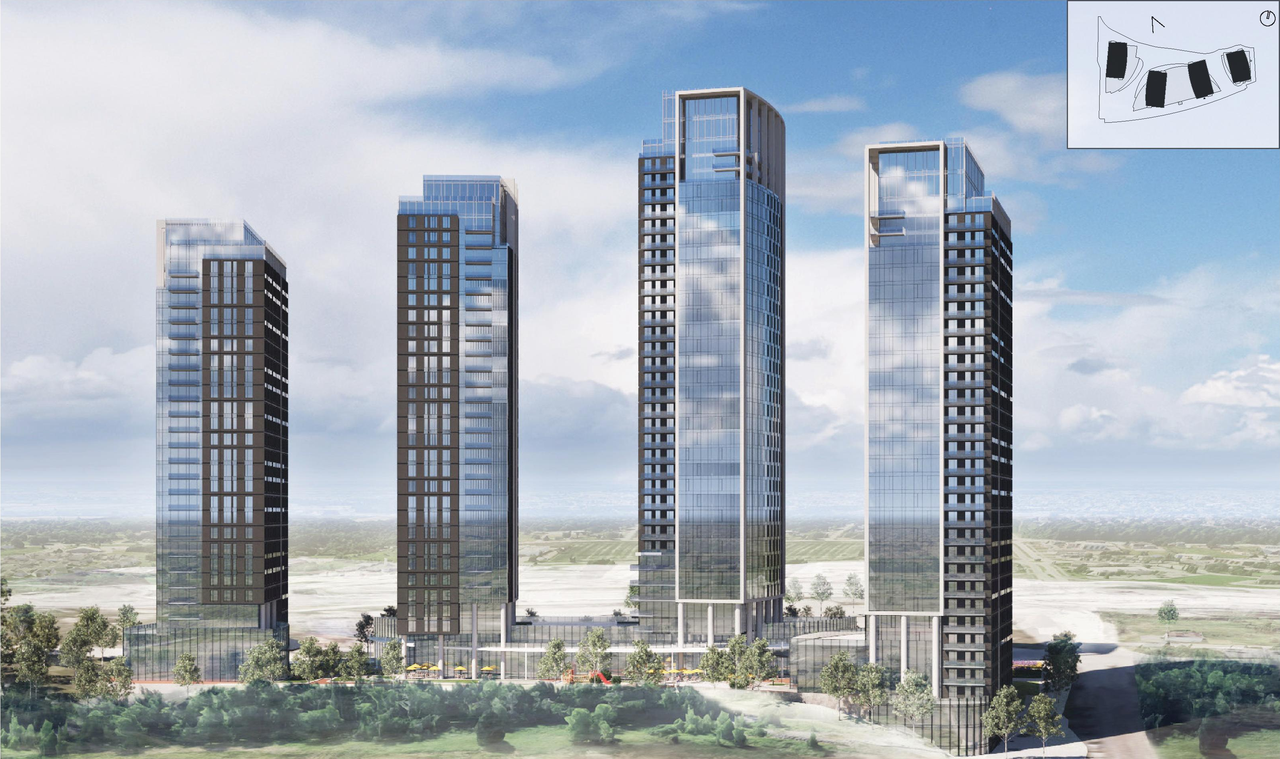 Rendering of building from page 66 of the file '2025-10-07 - Design Brief - D02-02-25-0038'