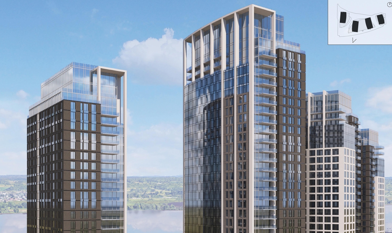 Rendering of building from page 67 of the file '2025-10-07 - Design Brief - D02-02-25-0038'