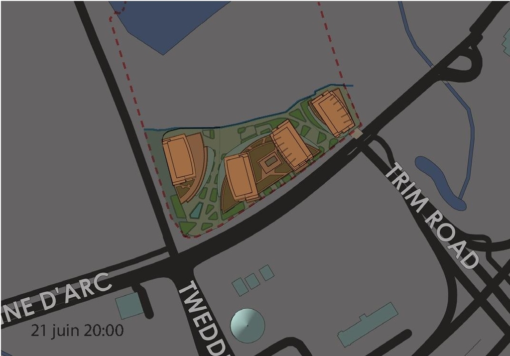 Construction site plan for project from page 87 of the file '2025-10-07 - Design Brief - D02-02-25-0038'
