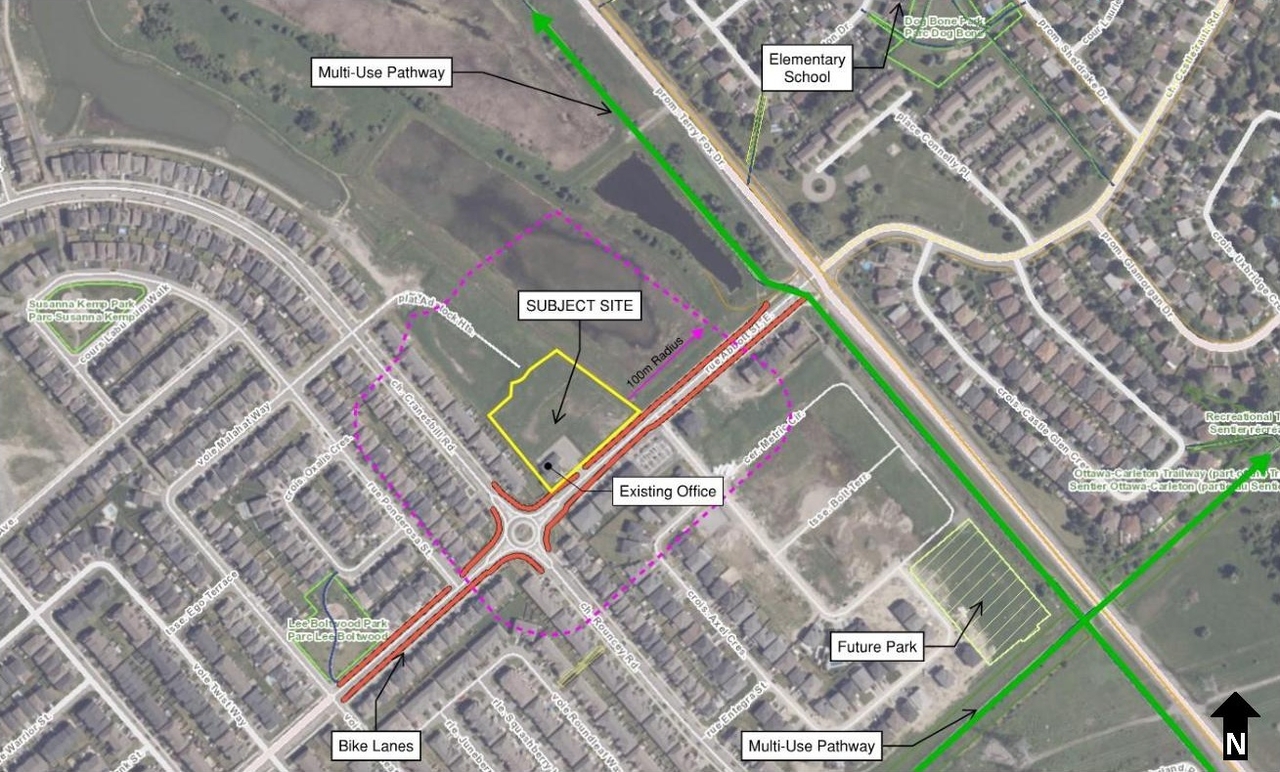 Construction site plan for project from page 7 of the file '2025-06-17 - Urban Design Brief - D02-02-25-0040'