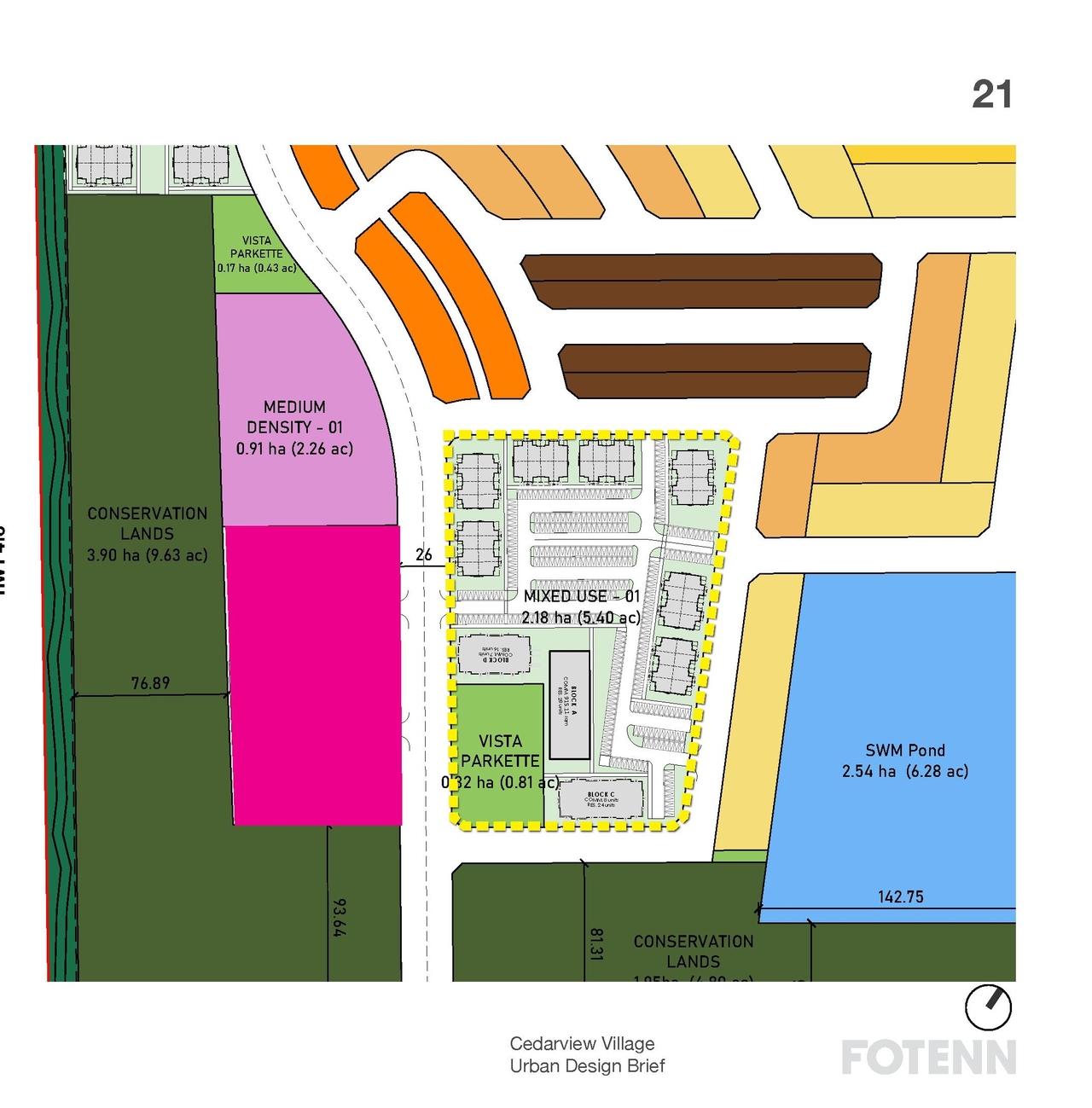 Construction site plan for project from page 23 of the file '2025-08-22 - Urban Design Brief - D02-02-25-0061'