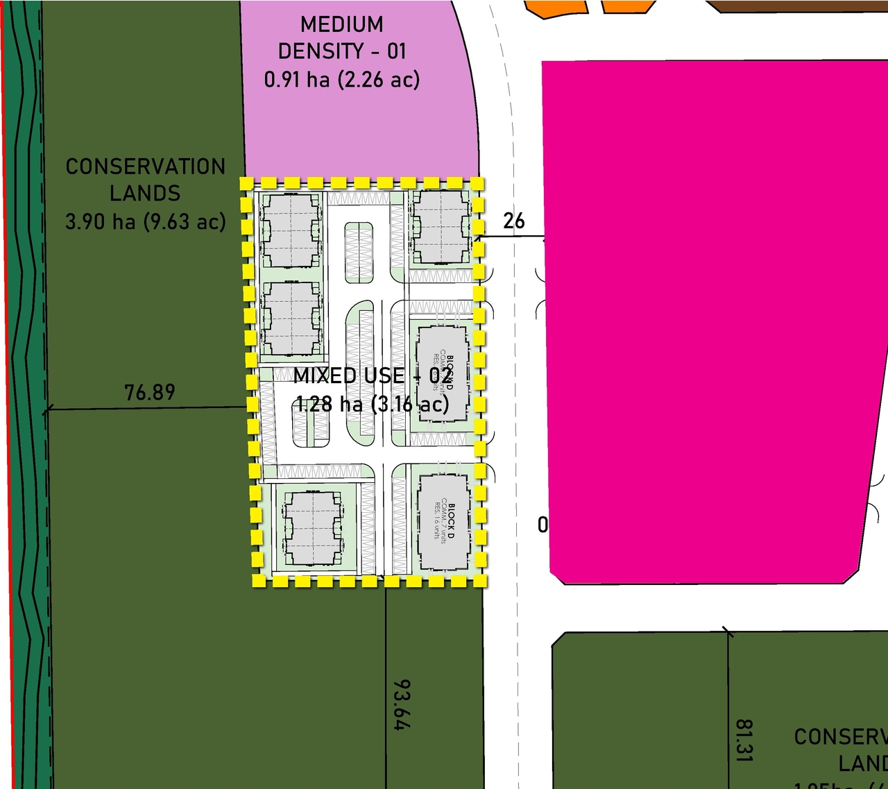 Construction site plan for project from page 24 of the file '2025-08-22 - Urban Design Brief - D02-02-25-0061'
