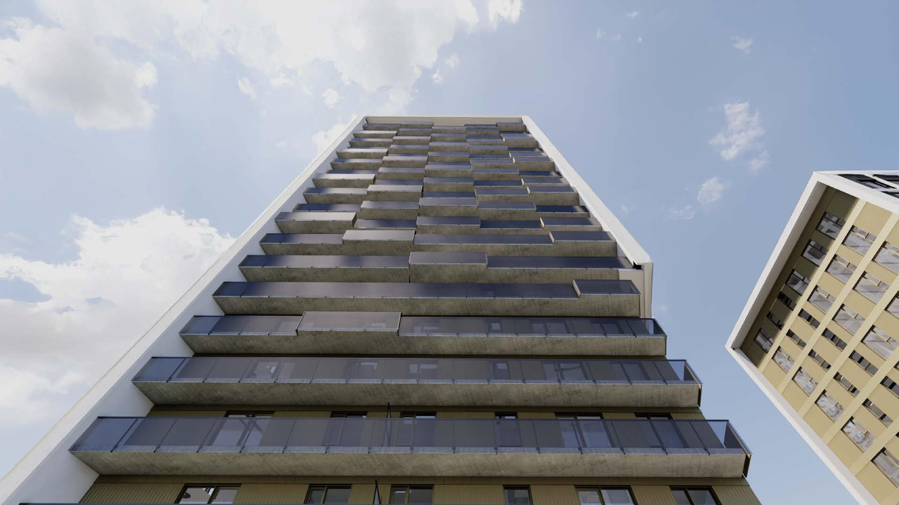Rendering of building from page 3 of the file '2025-11-07 - RENDERS - D02-02-25-0063'
