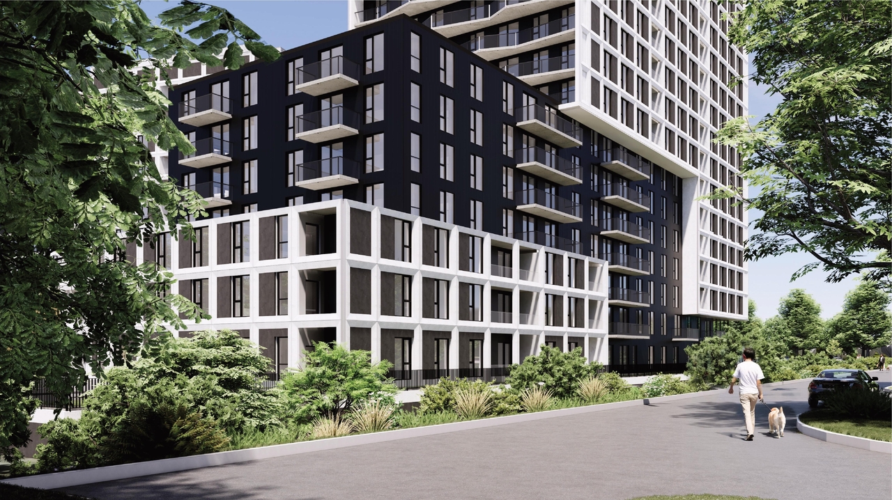 Rendering of building from page 46 of the file '2025-09-02 - Urban Design Review Panel Report - D02-02-25-0063'