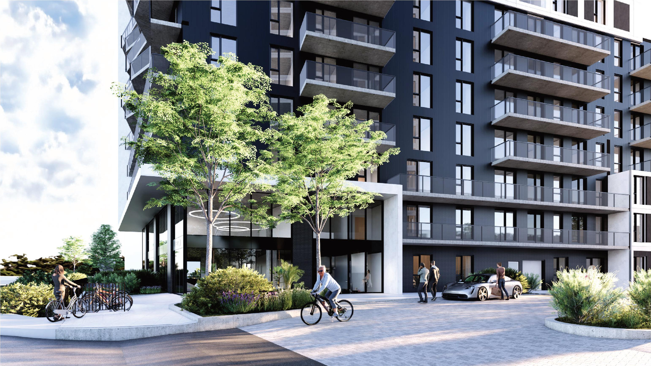 Rendering of building from page 48 of the file '2025-09-02 - Urban Design Review Panel Report - D02-02-25-0063'