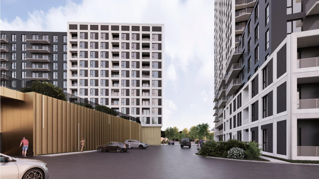 Rendering of building from page 51 of the file '2025-09-02 - Urban Design Review Panel Report - D02-02-25-0063'