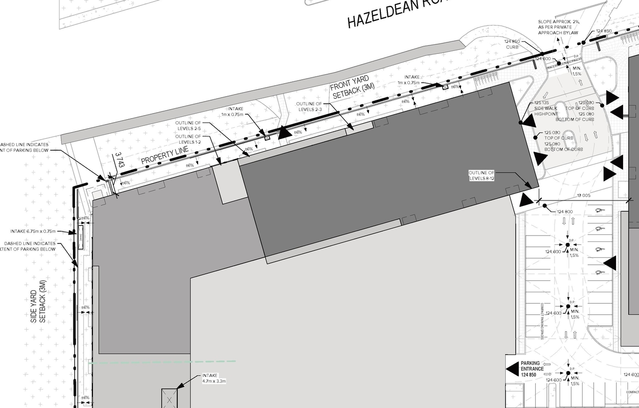 Construction site plan for project from page 82 of the file '2025-09-02 - Urban Design Review Panel Report - D02-02-25-0063'