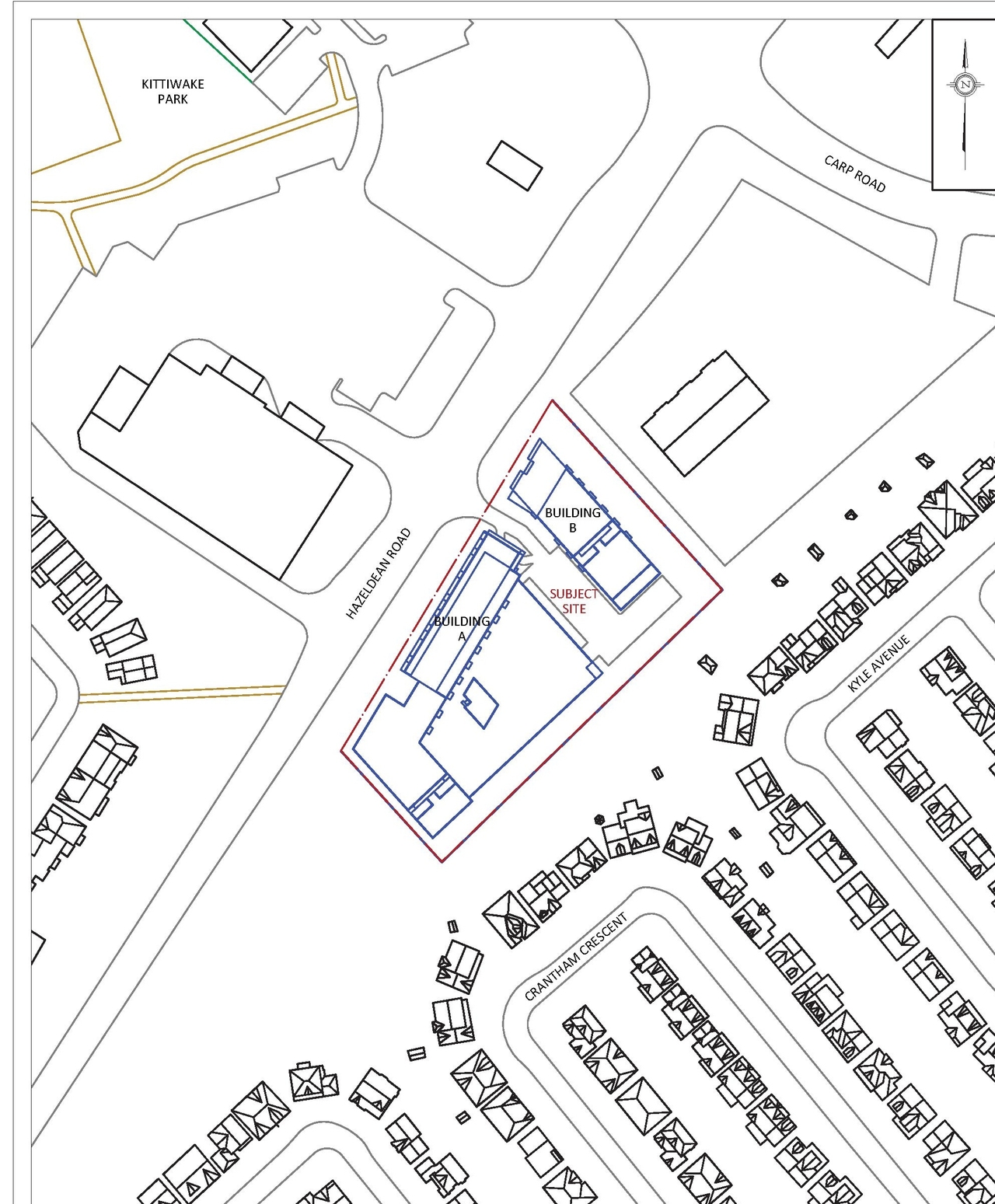 Construction site plan for project from page 93 of the file '2025-09-02 - Urban Design Review Panel Report - D02-02-25-0063'