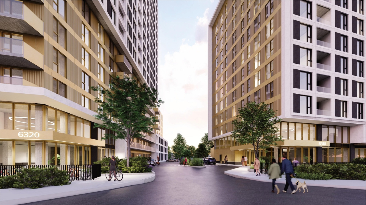 Rendering of building from page 43 of the file '2025-09-02 - Design Brief - D02-02-25-0063'