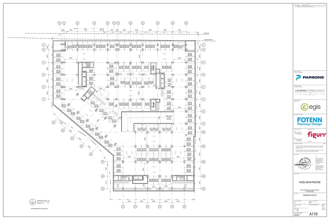Construction site plan for project from page 1 of the file '2026-07-03 - Floor Plans - D02-02-25-0070'