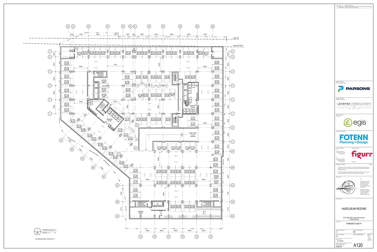 Construction site plan for project from page 2 of the file '2026-07-03 - Floor Plans - D02-02-25-0070'