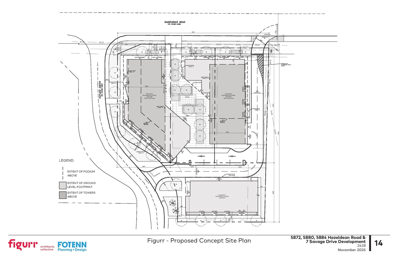 Construction site plan for project from page 14 of the file '2025-11-17 - Urban Design Brief - D02-02-25-0070'