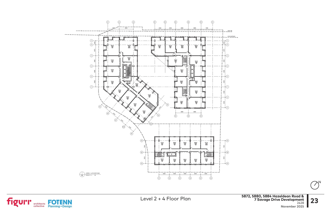 Floor plan for project from page 23 of the file '2025-11-17 - Urban Design Brief - D02-02-25-0070'