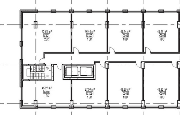 Floor plan for project from page 24 of the file '2025-11-17 - Urban Design Brief - D02-02-25-0070'
