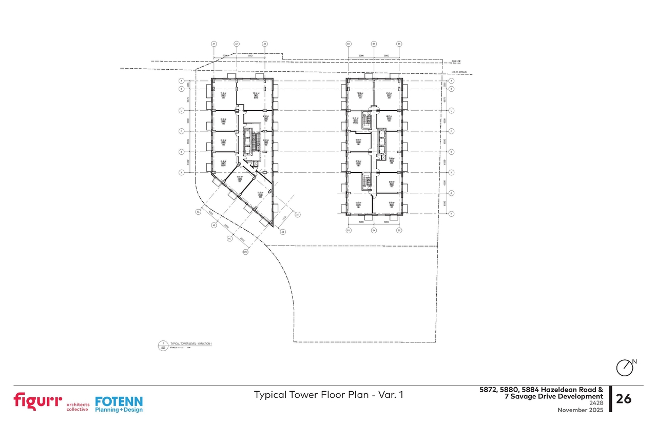 Floor plan for project from page 26 of the file '2025-11-17 - Urban Design Brief - D02-02-25-0070'
