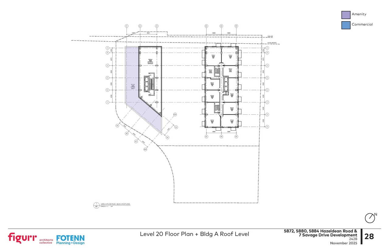 Floor plan for project from page 28 of the file '2025-11-17 - Urban Design Brief - D02-02-25-0070'