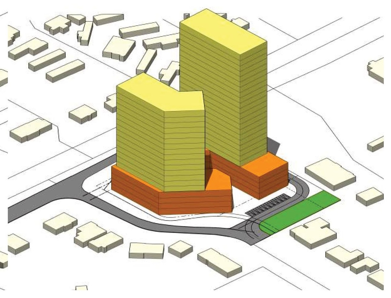 Construction site plan for project from page 11 of the file '2025-10-28 - UDRP Report - D02-02-25-0070'