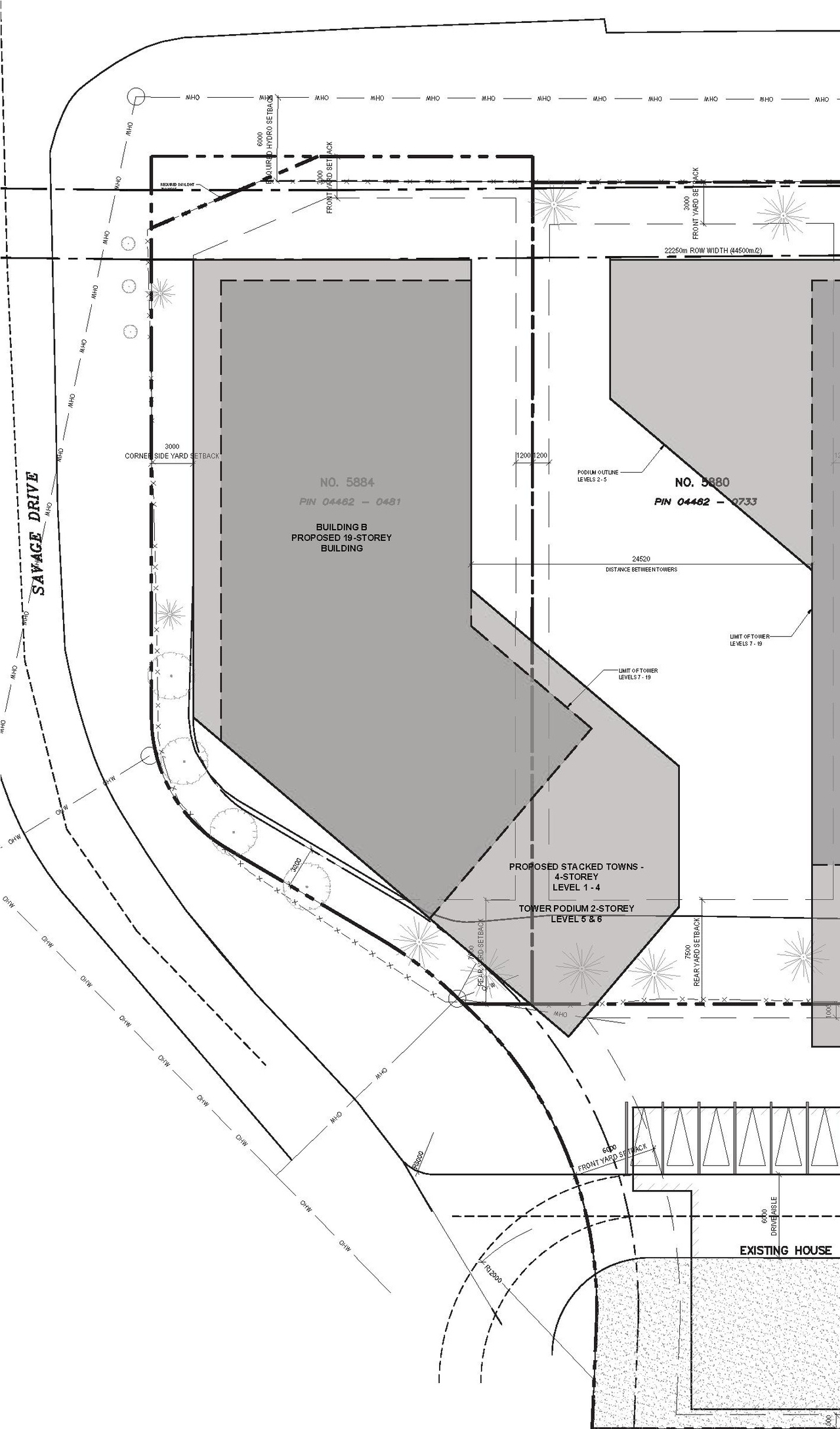 Construction site plan for project from page 11 of the file '2025-10-28 - UDRP Report - D02-02-25-0070'