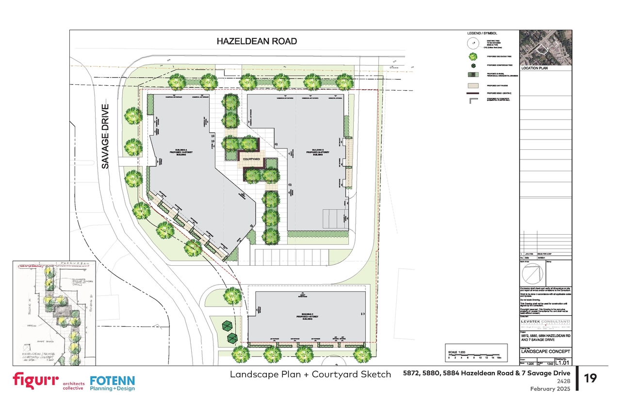Construction site plan for project from page 19 of the file '2025-10-28 - UDRP Report - D02-02-25-0070'