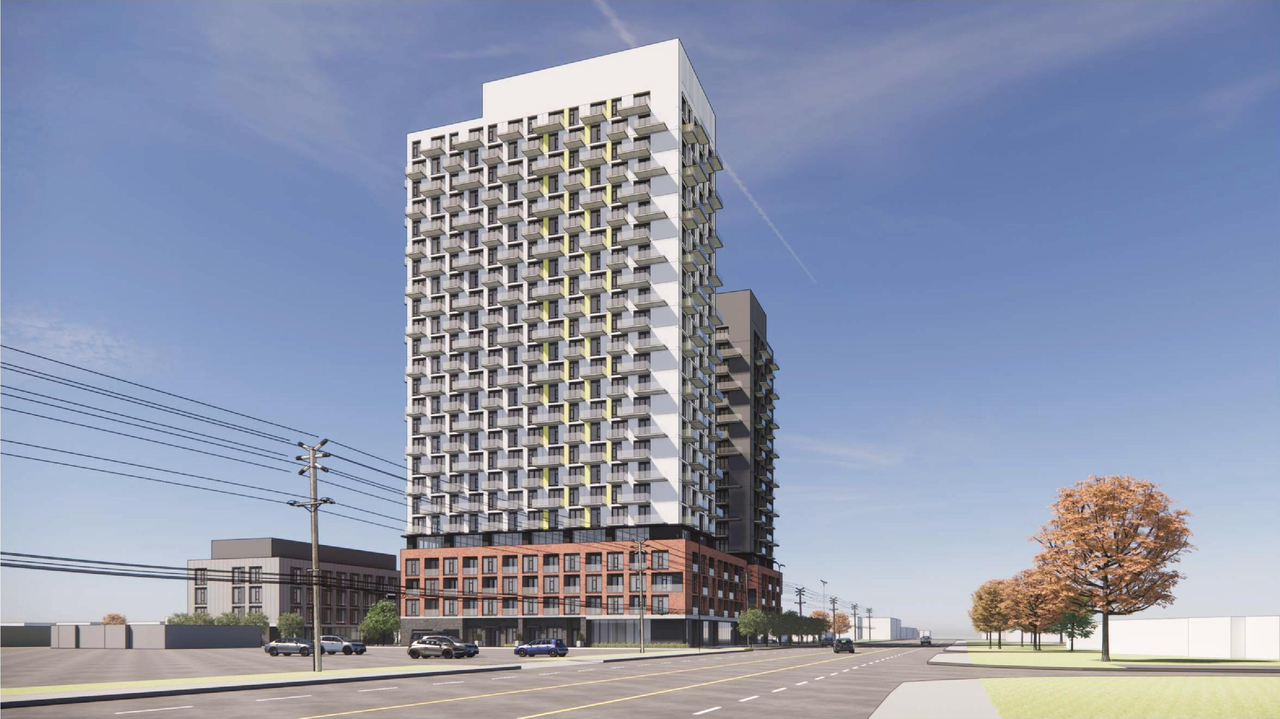 Rendering of building from page 21 of the file '2025-10-28 - UDRP Report - D02-02-25-0070'