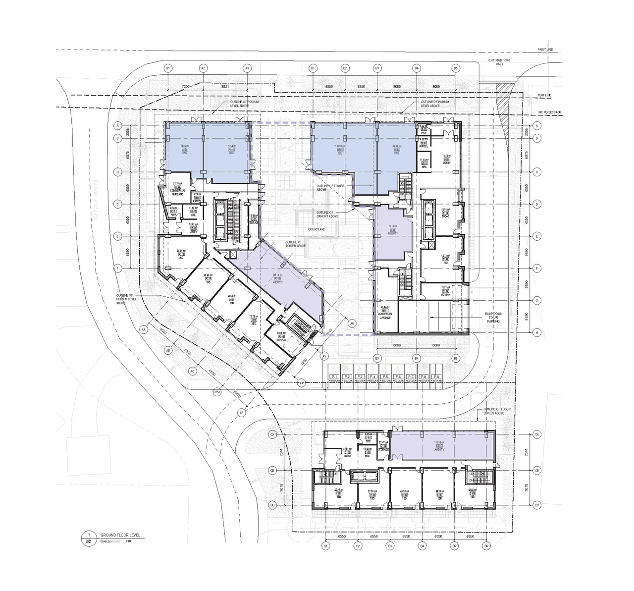 Floor plan for project from page 32 of the file '2025-10-28 - UDRP Report - D02-02-25-0070'