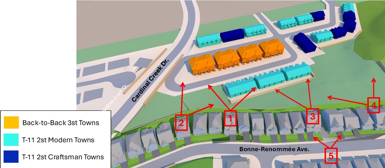 Construction site plan for project from page 6 of the file '2026-03-05 - Rezoning Views Study - D02-02-25-0071'