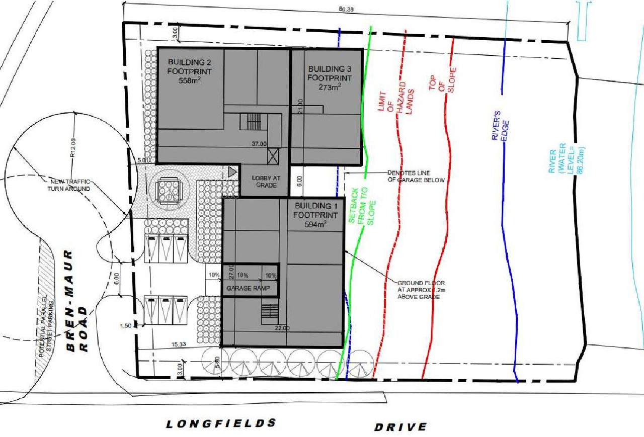 Construction site plan for project from page 28 of the file '2025-11-03 - Design Brief - D02-02-25-0080'