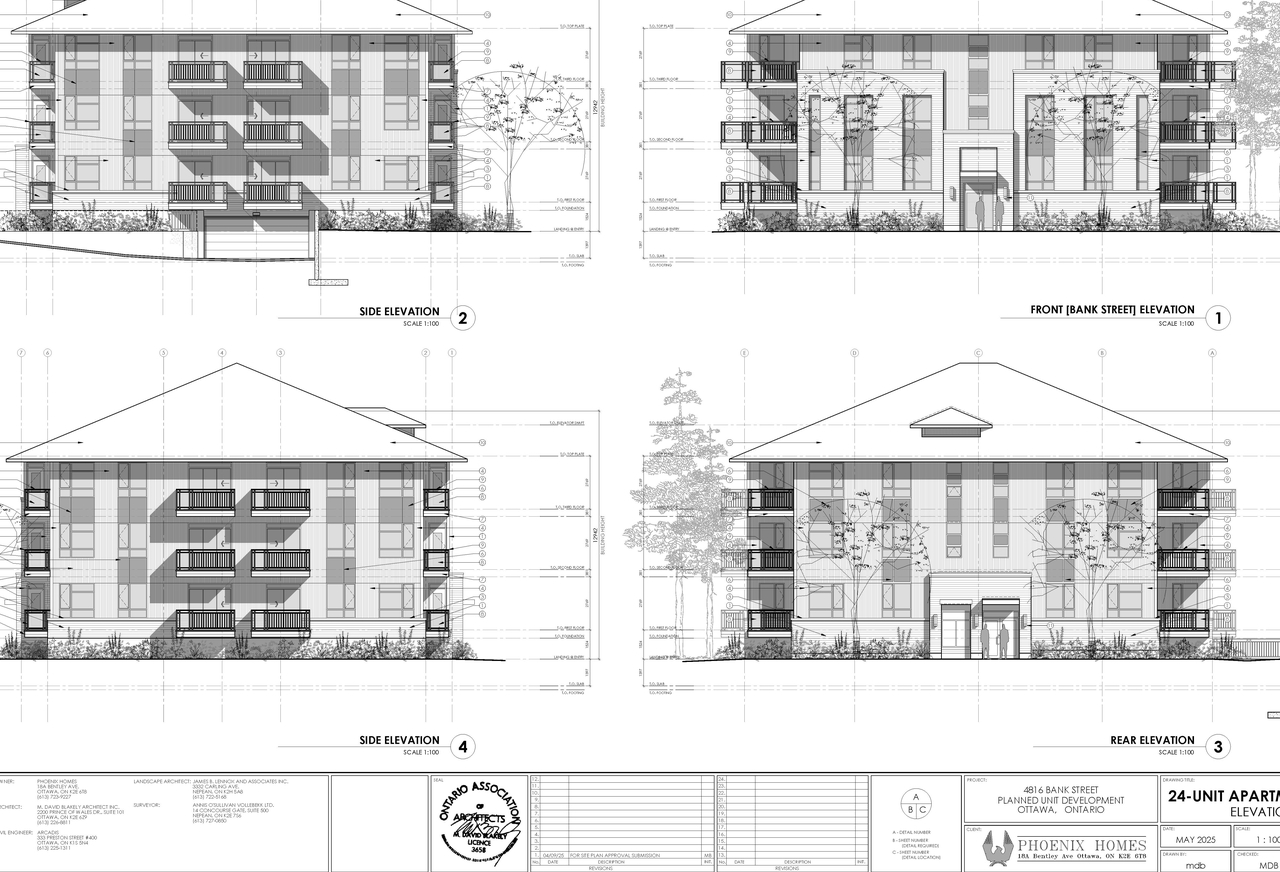 Image from page 1 of the file '2025-11-03 - Building Elevations, Floor Plans & Streetscape - D02-02-25-0081'