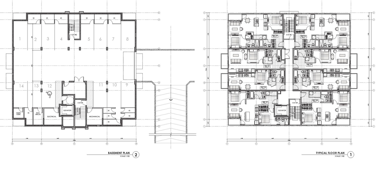 Floor plan for project from page 24 of the file '2025-11-03 - Urban Design Brief - D02-02-25-0081'