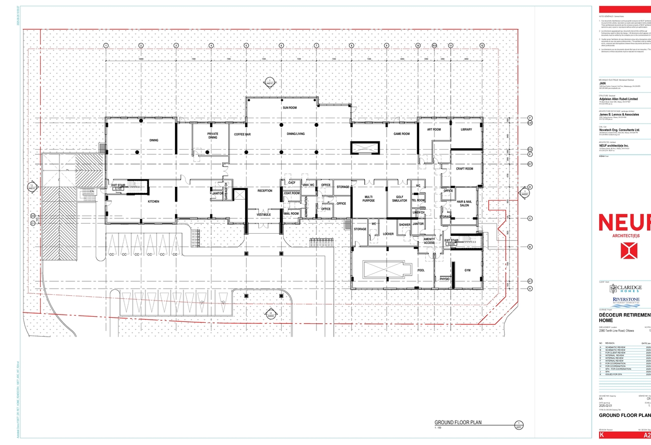 Floor plan for project from page 1 of the file '2025-11-10 - Floor Plans Ground - 6th - D02-02-25-0083'