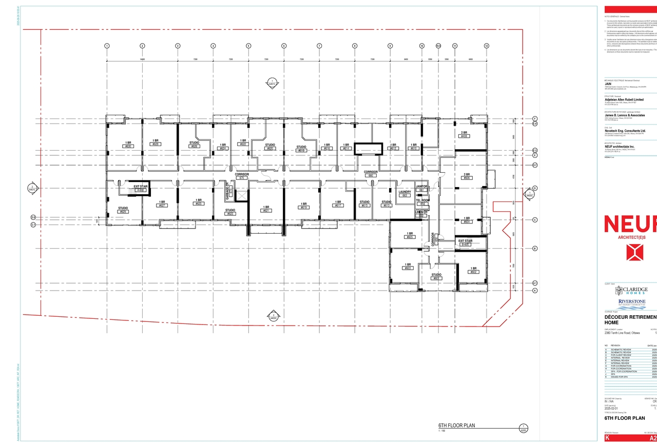 Floor plan for project from page 5 of the file '2025-11-10 - Floor Plans Ground - 6th - D02-02-25-0083'
