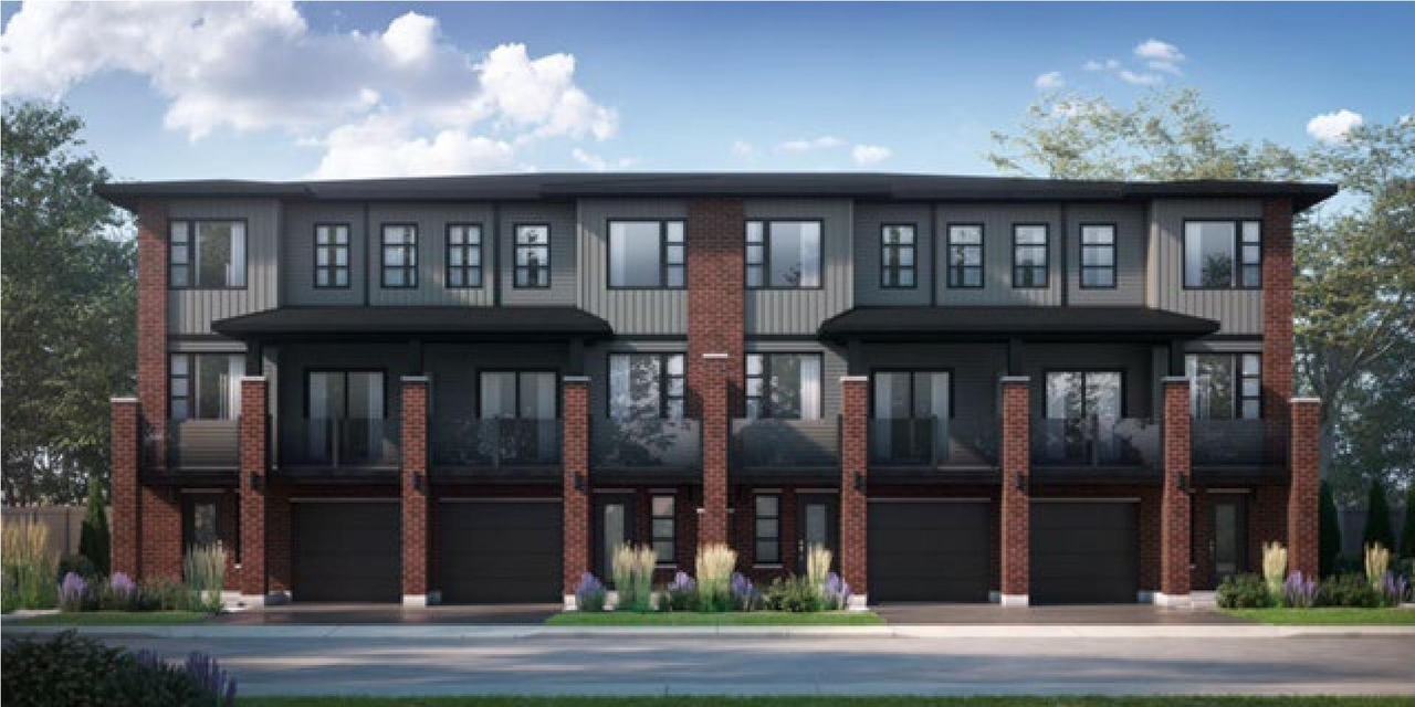 Rendering of building from page 1 of the file '2025-12-04 - B2B Townhome Rendering - D02-02-25-0090'