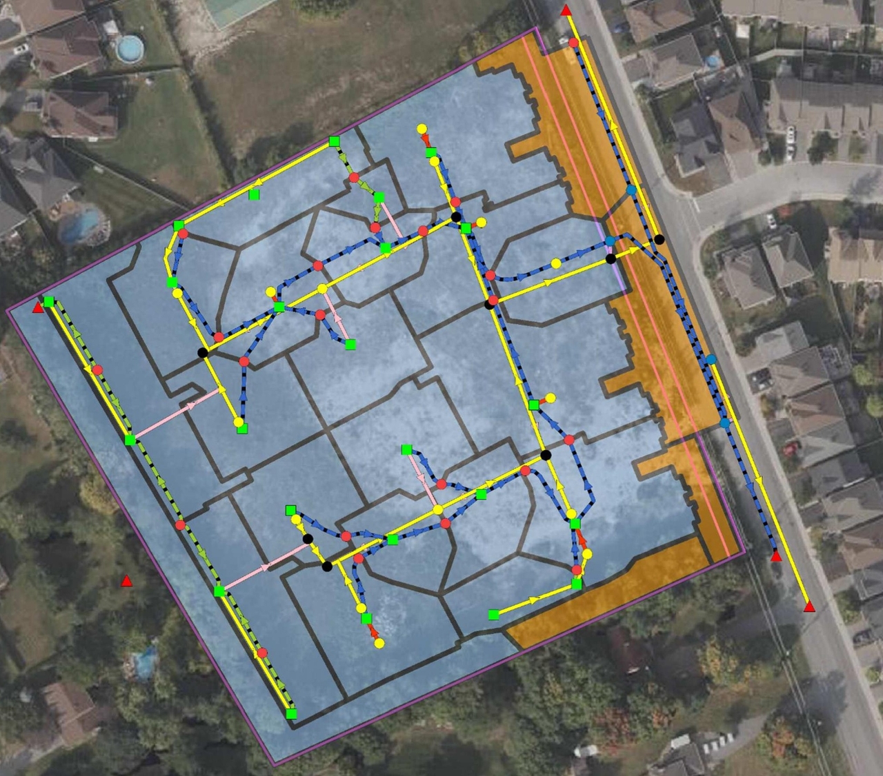Construction site plan for project from page 85 of the file '2025-12-04 - Servicing Design Brief - D02-02-25-0090'