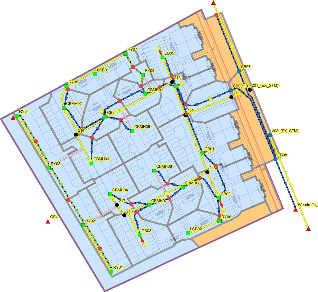 Construction site plan for project from page 87 of the file '2025-12-04 - Servicing Design Brief - D02-02-25-0090'