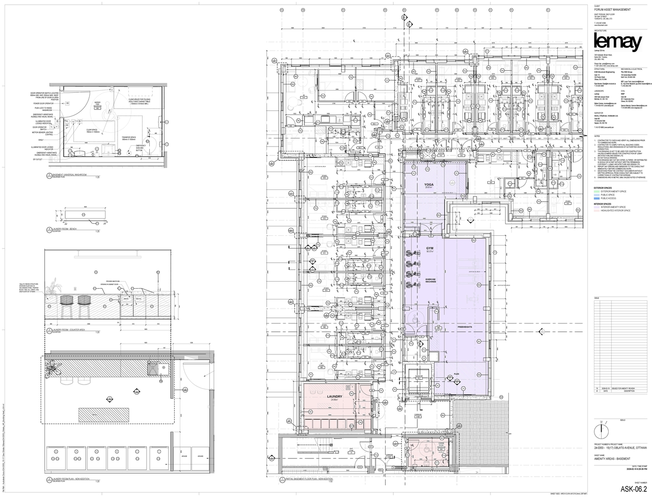 Floor plan for project from page 3 of the file '2026-02-26 - Floor Plans Amenity Area - D02-02-25-0094'