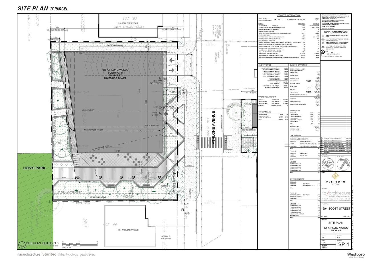 Construction site plan for project from page 60 of the file '2026-04-20 - Design Brief - D02-02-25-0097'