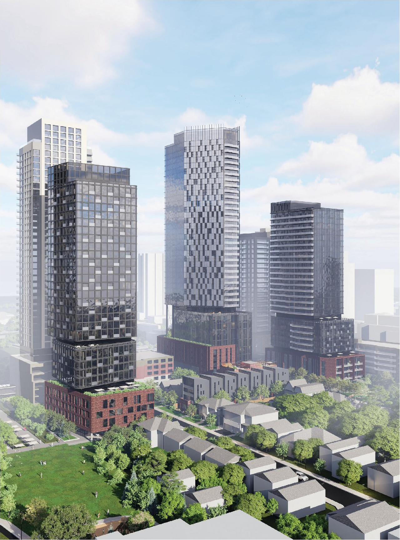 Rendering of building from page 101 of the file '2025-12-15 - Urban Design Brief - D01-01-25-0025 & D02-02-25-0097'