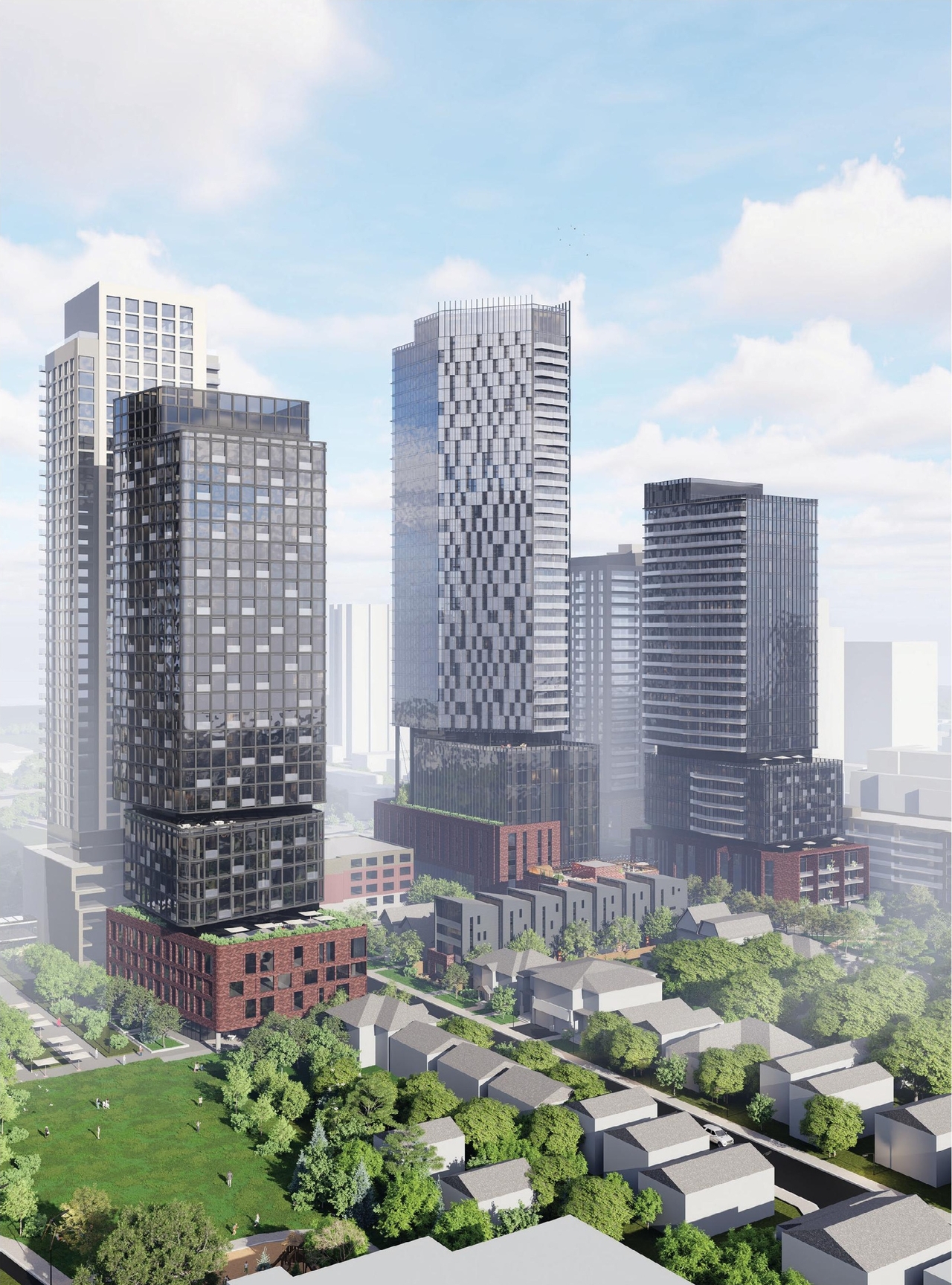 Rendering of building from page 101 of the file '2025-12-15 - Urban Design Brief - D01-01-25-0025 & D02-02-25-0097'